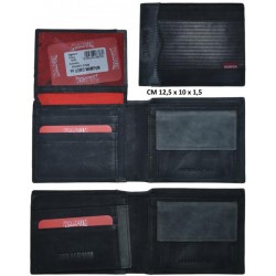 PORTAFOGLI UOMO WAMPUM NERO