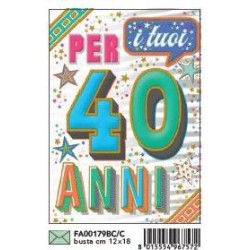 BIGLIETTI B.C. 40 ANNI RILIEVO