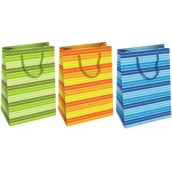 SHOPPER CARTA RIGATO 25x12x35